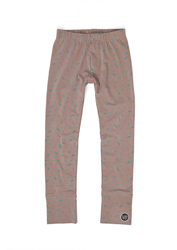 broek/legging steengrijs met vogeltjes 
Kousen 
Leggings 