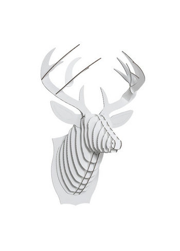 Bucky Deer white large 
Karton 
Interieurdecoratie 