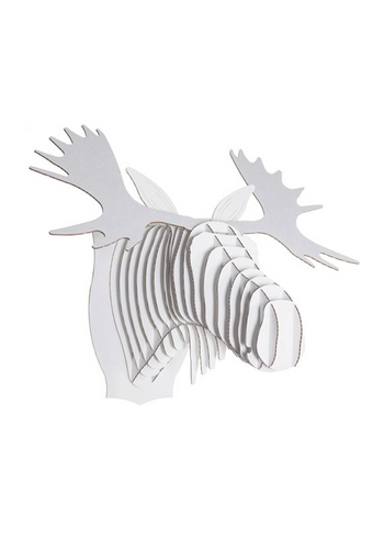 Fred Jr Moose white medium 
Karton 
Interieurdecoratie 