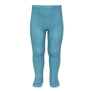 Kousenbroek met fijne rib turquoise 
Kousen 
Kousenbroeken - Panty's 