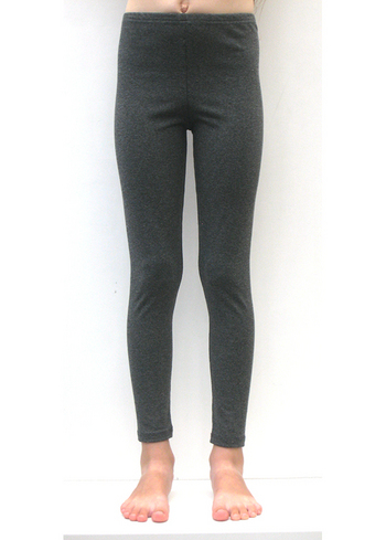 Lange legging donker gemleerd grijs 
Kousen 
Leggings 