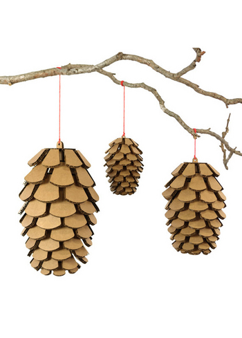 Pine Cone set 3 
Karton 
Interieurdecoratie 