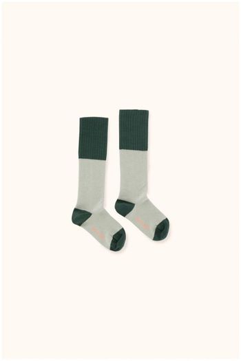 rice loop high socks pistacho/dark green 
Kousen 
Kniekousen 