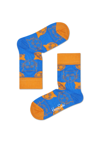 Sokken Cat Blue/orange 
Kousen 
Kousen/sokken 