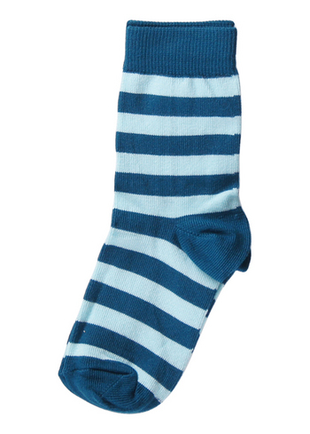 Sokken gestreept petrol/licht blauw 
Kousen 
Kousen/sokken 