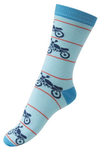 Sokken moto aqua blauw 
Kousen 
Kousen/sokken 