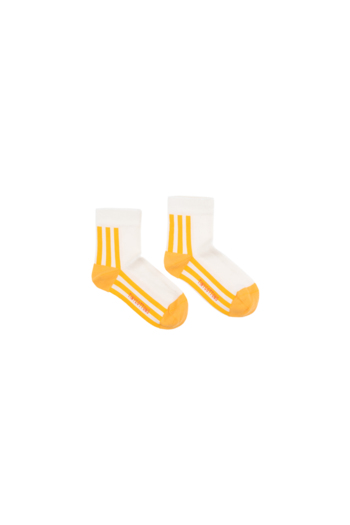 STRIPES QUARTER SOCKS off-white/canary 
Kousen 
Kniekousen 