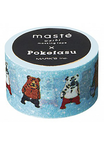 washi/masking Pokefasu licht blauw 
Karton 
Masking tape/Washi tape 