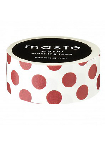 washi/masking tape Bordeaux Dots 
Karton 
Masking tape/Washi tape 