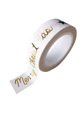 washi/masking tape gold foil Merry Christmas/happy new year 
Karton 
Masking tape/Washi tape 