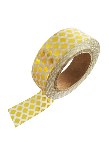 washi/masking tape Gold foil print 
Karton 
Masking tape/Washi tape 