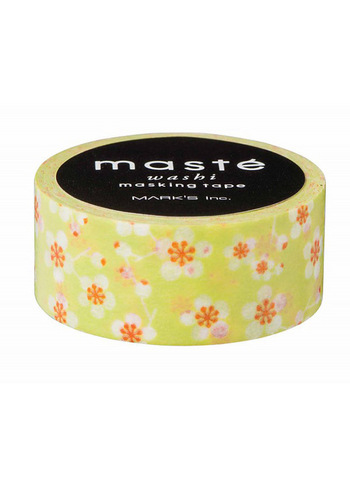 washi/masking tape Green plum flower 
Karton 
Masking tape/Washi tape 