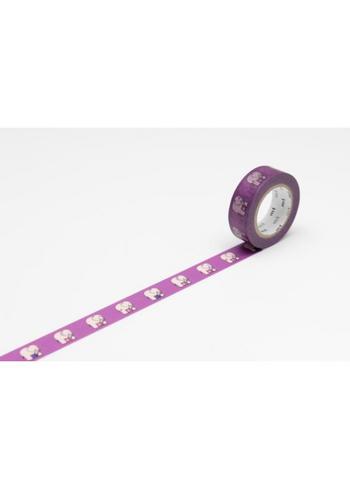 Washi/masking tape olifant 
Karton 
Masking tape/Washi tape 