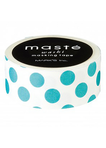 washi/masking tape Turquoise Dots 
Karton 
Masking tape/Washi tape 