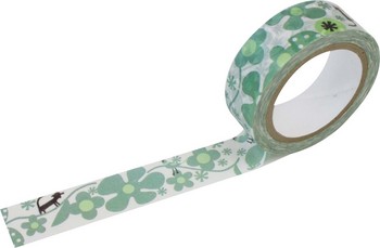 washi tape/masking tape - Flower land 
Karton 
Masking tape/Washi tape 