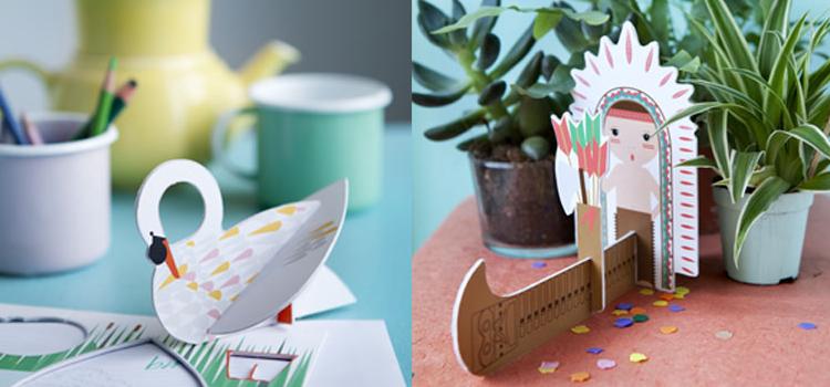 Leuke 'Pop Out' postkaarten Leuke 'Pop Out' postkaarten