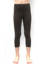 3/4e legging donker bruin 
Kousen 