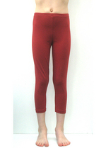 3/4e legging steenrood 
Kousen 
Leggings 