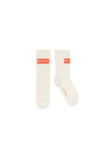 BE BOLD MEDIUM SOCKS cream/red 
Kousen 
Kniekousen 