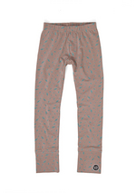 broek/legging steengrijs met vogeltjes 
Kousen 