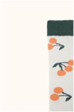 cherries high socks light grey/dark green 
Kousen 
Kniekousen 