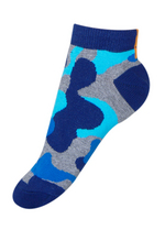 Enkelsokjes Camouflage Blauw 
Kousen 