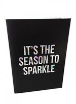 Greeting card Season to Sparkle 
Karton 