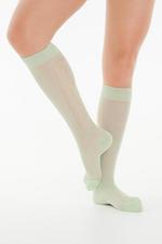 Kniekous Knitted Calf Mint Green 
Kousen 