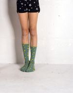 lange kous 'ster' oceaan groen 
Kousen 
Kousen/sokken 