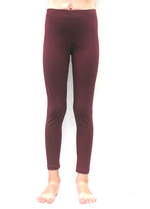 Lange legging Bordeaux 
Kousen 