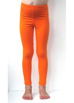 Lange legging oranje 
Kousen 