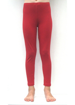 Lange legging warm rood 
Kousen 
Leggings 