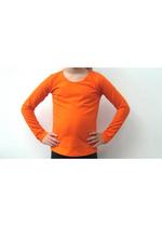 Longsleeve oranje 
Kousen 