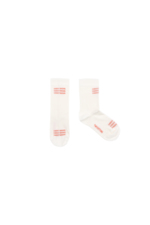 LUCKY MEDIUM SOCKS off-white/red 
Kousen 