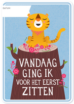 Milestone Baby Cards Nederlands 
Karton 
Kaartjes enzo 