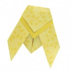 Origami geel 
Karton 
Speelgoed / creatief 