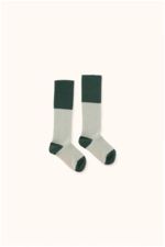 rice loop high socks pistacho/dark green 
Kousen 