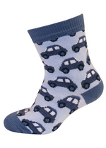 sokken auto blauw/ gemêleerd blauw 
Kousen 