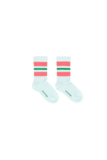 STRIPES MEDIUM SOCKS light mint/rose 
Kousen 