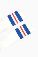 STRIPES MEDIUM SOCKS off-white/ultramarine 
Kousen 
Kniekousen 