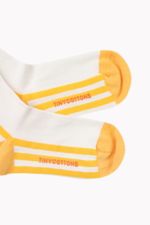 STRIPES QUARTER SOCKS off-white/canary 
Kousen 
Kniekousen 