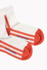 STRIPES QUARTER SOCKS off-white/red 
Kousen 
Kniekousen 