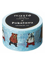 washi/masking Pokefasu licht blauw 
Karton 