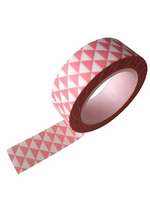 washi/masking tape driehoekjes roze 
Karton 