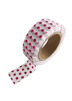 washi/masking tape foil pink dots 
Karton 