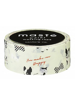 washi/masking tape French bulldog 
Karton 