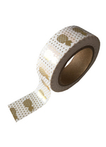 washi/masking tape Gold foil pineappel 
Karton 