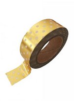 washi/masking tape gold foil white dots 
Karton 