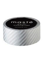 Washi tape Silver Stripes 
Karton 